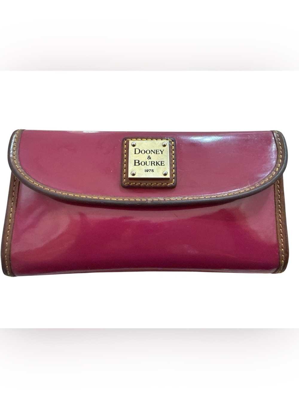 Dooney & Bourke Patent Leather Continental Clutch Wallet